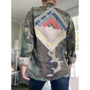 FORAGER CO. X REFUGEE MAKERS PROJECT Camo Jacket Distress L